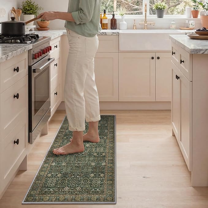 GENIMO Kitchen Rugs Non Slip Washable, Cushioned Standing Mat, Kitchen Runner - Image 5