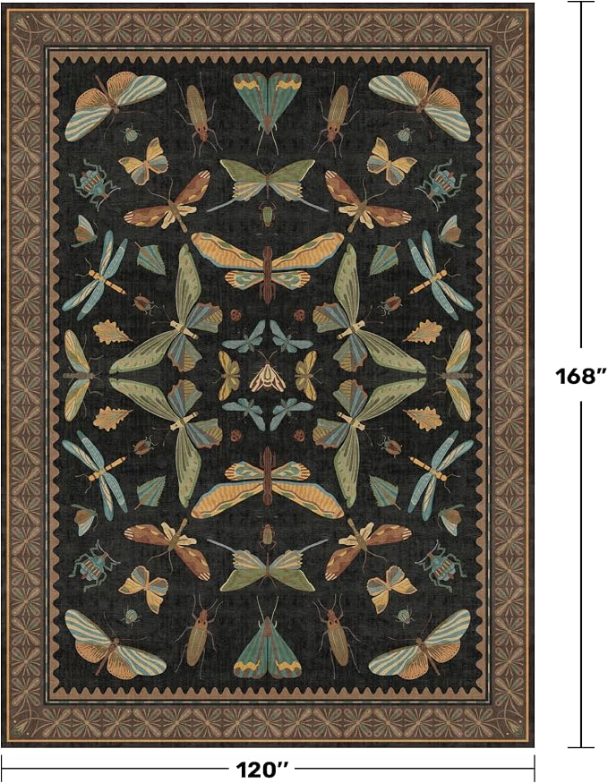 Big Black Area Rug for Living Room - Image 2