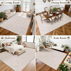 Vaukki 6x9 Area Rug for Living Room, Soft Fluffy Washable Modern Floral Indoor - Image 7