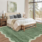 GarveeHome Scalloped Washable Rugs 8x10 Area Rugs - Image 3