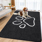 Smiry Dog Door Mat for Muddy Paws, Absorbent Dirt Trapper Non Slip Quick Dry by Smiry