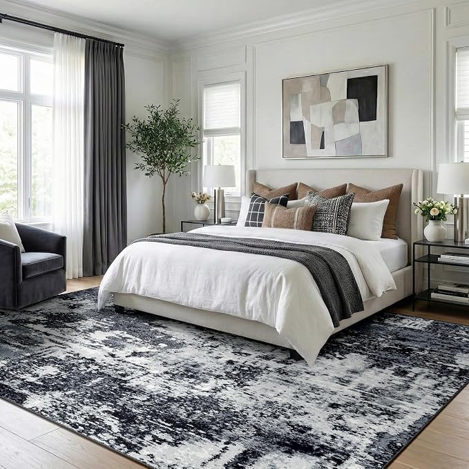 RELEANY Washable Area Rugs 2'x3' Non-Slip Modern Abstract Soft - Image 9