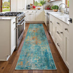 RELEANY Washable Area Rugs 2'x6' Non-Slip Modern Abstract Soft - Image 3