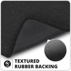 Bosap Toilet Rugs U Shaped Bathroom Rug, Machine Washable Non Slip Quick Dry - Image 4