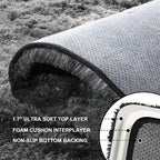 3x5 Rugs for Bedroom, Fluffy Area Rugs for Living Room, Small Fuzzy Shag Soft - Image 3