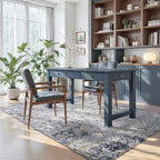 Toneed Abstract Area Rug Modern Washable Rug Soft Non Slip Rug Low Pile - Image 4