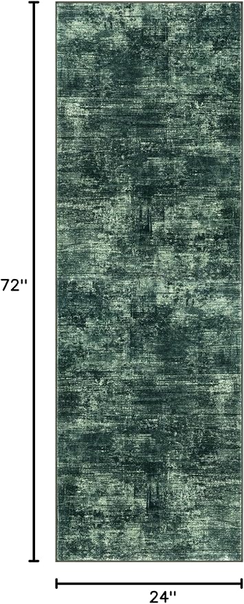 IOHOUZE Abstract Runner Rug 2x6 Ft Washable Runners - Image 2
