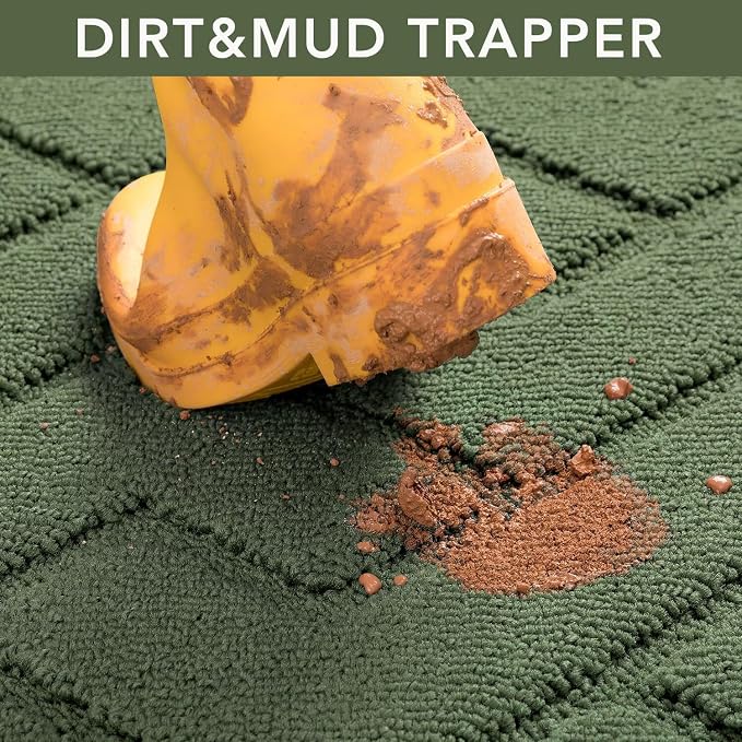 hicorfe Dirt Trapper Indoor Doormat, Non Slip Backing Washable Door Mats - Image 6