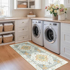 RELEANY Area Rugs Runner 2'x5' Washable Non-Slip, Floral Vintage Distress - Image 3