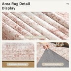 Soalmost 6x9 Area Rug for Living Room Washable Non-Slip Modern Rugs for Bedroom - Image 6