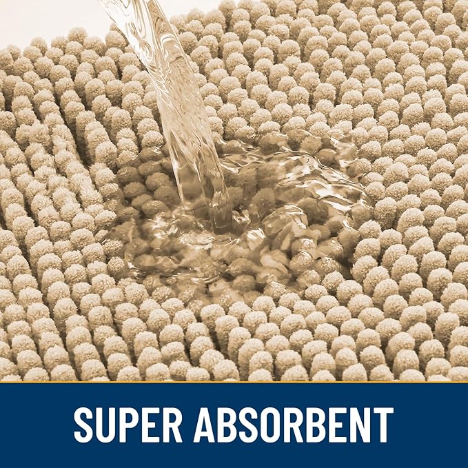 Smiry Dog Door Mat for Muddy Paws 59x32, Absorbent Dirt Trapper, Non-Slip - Image 4
