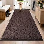 PURRUGS Dirt Trapping Door Mat 32" x 70", Non-Slip Machine Washable Entry Rug by PURRUGS