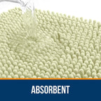 OLANLY Toilet Rugs U-Shaped 20x20, Extra Soft Absorbent Chenille Contour - Image 4
