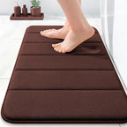 OLANLY Memory Foam Bath Mat 24x16, Super Soft Absorbent Bathroom Rugs, Quick Dry by OLANLY