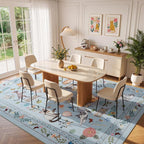 Unirea 5x7 Light Blue Grey Cat Area Rug - Image 7