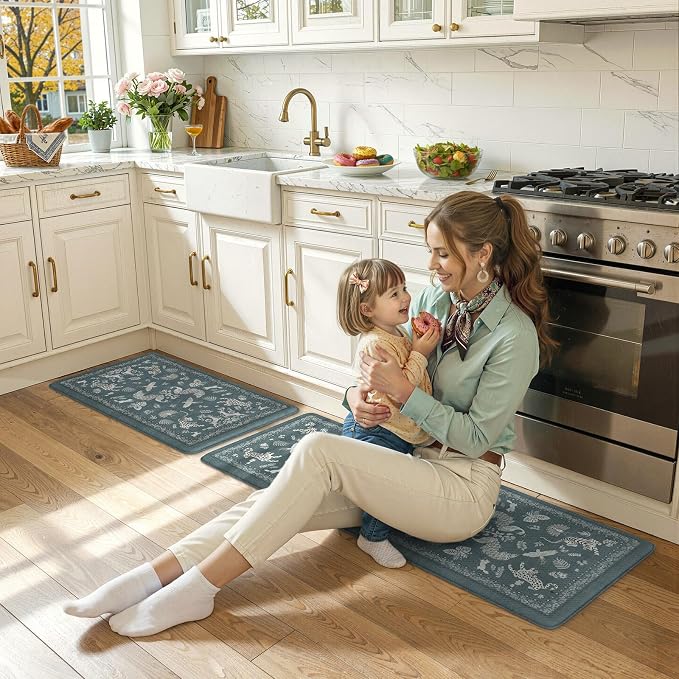 LEEVAN Anti Fatigue Mats for Kitchen Floor Non-Slip, Cushioned Kitchen Mats for - Image 8