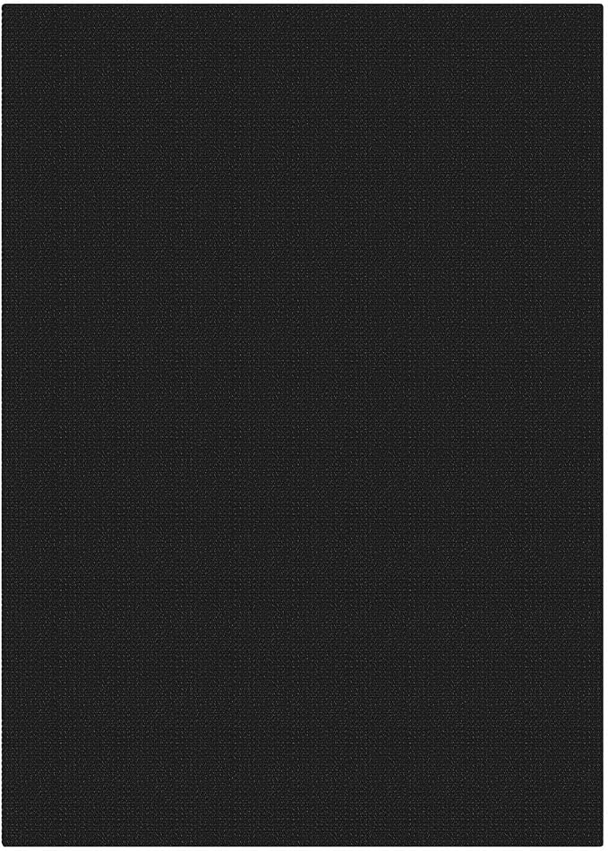 KOZYFLY Black Washable 5x7 Living Room Rug, Non Slip Woven Area Rugs, Braided - Image 9