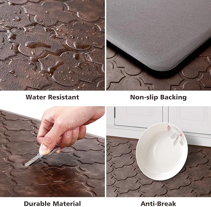 WISELIFE Kitchen Mat Cushioned Anti Fatigue Floor Mat, Thick Non Slip - Image 3