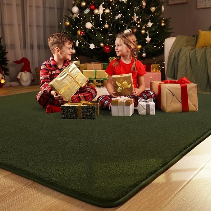 Amearea Large Modern Area Rugs for Bedroom Living Room, 6x9 Feet Olive Green - Image 9