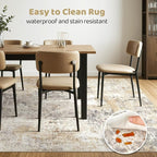 10x13 Area Rug Living Room: Washable Large Abstract Modern Soft Rugs Stain - Image 6