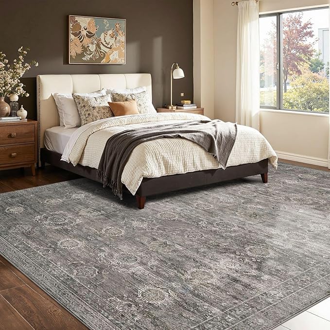 Rugxara 8x10 Area Rugs for Living Room, Large Washable Rug Vintage Retro Boho - Image 3