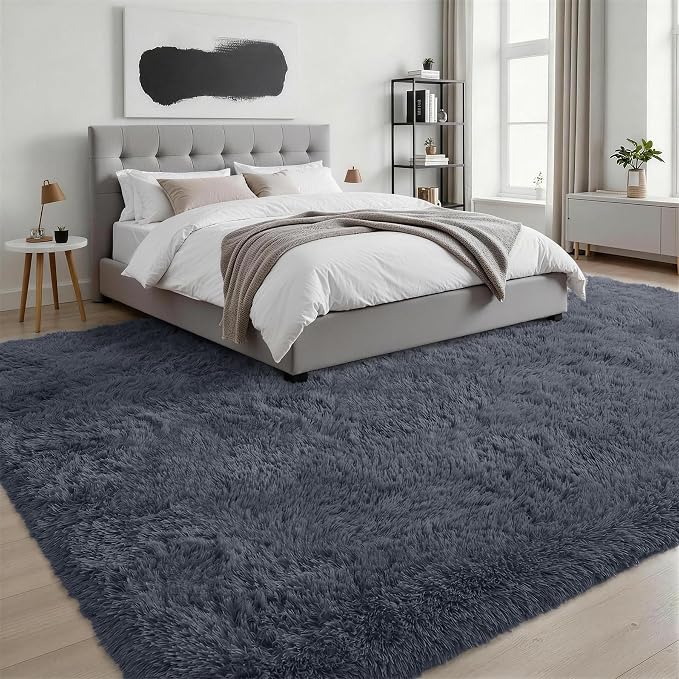 8x10 Area Rugs for Living Room Bedroom: Ultra Soft Fluffy Shag Rug Upgrade - Image 3