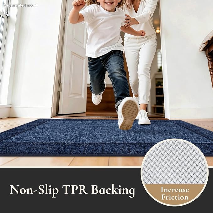 Dirt Trapper Door Mat 32"x 48", Non Slip Washable Doormat, Stain Removal and - Image 4