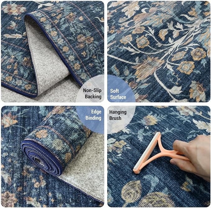Washable Area Rugs 5'x7', Ultra Soft Carpet - Image 3