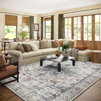 10x14 Area Rugs for Living Room: Washable Bedroom Rug Boho Vintage Rugs Stain by palohom