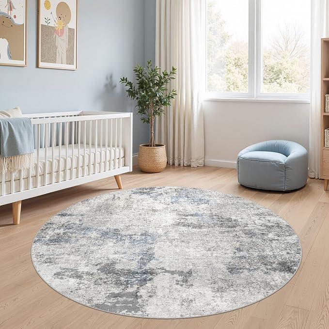 DMOYEST 5ft Round Area Rug for Living Room - Image 9
