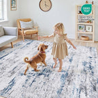 Area Rug Living Room Rugs: 8x10 Large Soft Indoor Carpet Modern Abstract Rug - Image 5