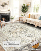AMADA HOMEFURNISHING Washable Area Rug, Low-Profile Large Area Rug - Image 8
