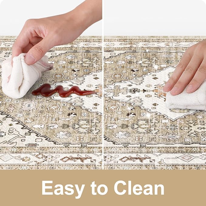 Collive Boho Kitchen Mats for Floor 2 Piece, Cushioned Anti Fatigue Kitchen Mat - Image 6