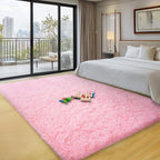 qulint Pink Area Rugs for Bedroom, 3x5 Fluffy Nursery Rug Soft Shag Rugs for - Image 7