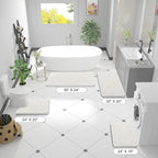 OLANLY Bathroom Runner Rugs 59x24, Extra Soft Absorbent Chenille Bath Rugs - Image 8