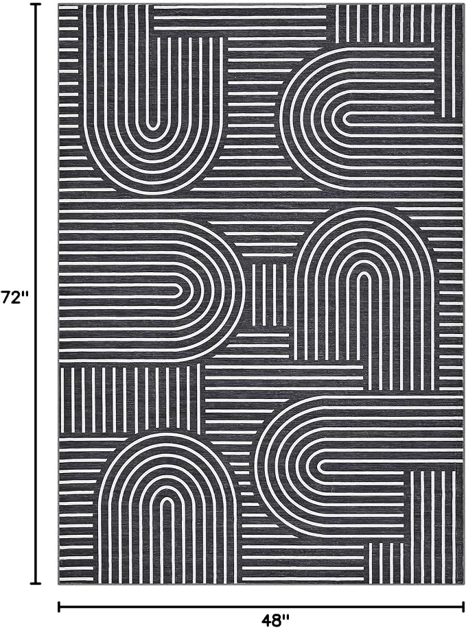 ROYHOME Washable Rug 4x6 Area Rugs - Image 2