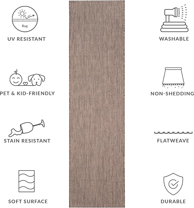 SAFAVIEH Outdoor Runner Rug 2'3"x8' - Image 8