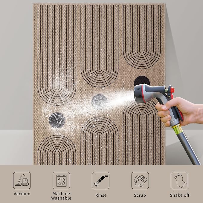 Tangsoo Modern Easy Jute 3x5 Outdoor Rug - Image 5