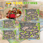 Kids Car Rug Play Mat, 8x10 ft Race Track Road Rug - Image 5