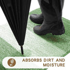 Kitinjoy Indoor Outdoor Door Mat, 40x32 Non-Slip Absorbent Dirt Trapper - Image 2