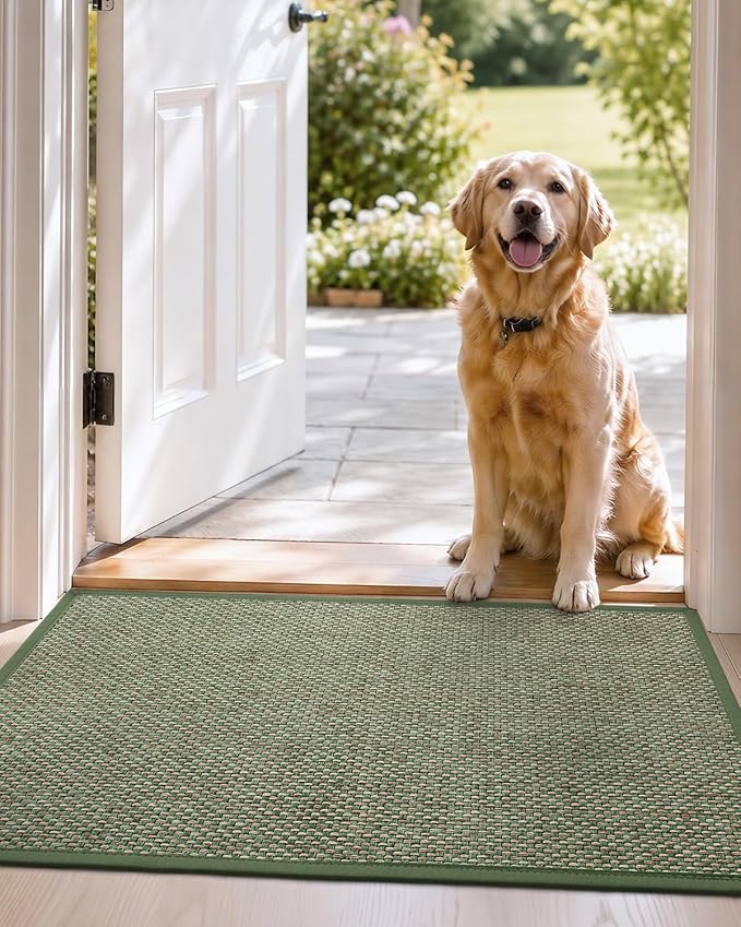 DEXI Ultra Thin Entryway Door Mat 36x56, Non Slip Rubber Backing Inside Entry - Image 9
