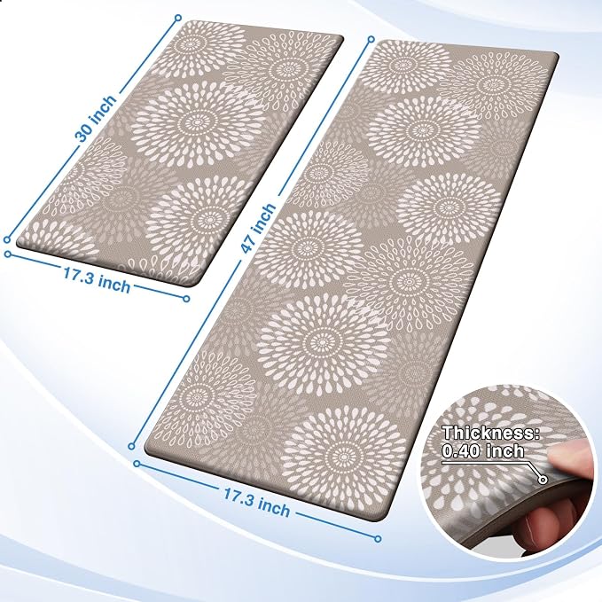 LuxStep Kitchen Mats for Floor, Cushioned Rug Anti-Fatigue Mats for Kitchen - Image 2