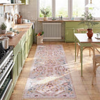 AMTOVO 2.7x8 Runner Rug for Hallway, Washable Non-Slip Long Kitchen Carpet - Image 3