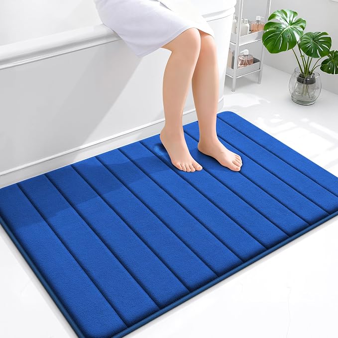 OLANLY Memory Foam Bath Mat 44x32, Super Soft Absorbent Bathroom Rugs, Quick Dry by OLANLY