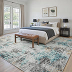Area Rugs 9x12 Living Room: Large Soft Washable Rug Modern Abstract Anti-Skid - Image 3