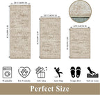 Kitchen Rugs Sets of 3, Washable Non-Slip Kitchen Mats - Image 2