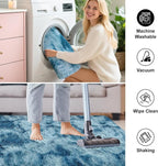 2x5 Feet Soft Fluffy Blue Runner Rug - Image 7