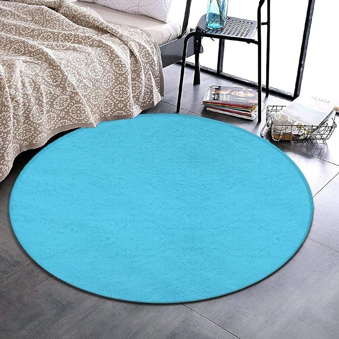 Home Decor Non Slip Kitchen Office Circle Rug, Machine Washable Modern Round - Image 2