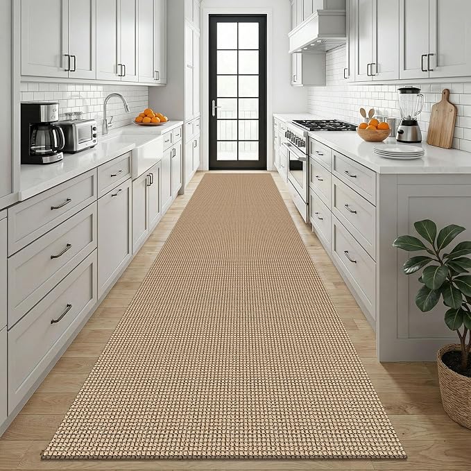 KOZYFLY Boho 3x12 Runners Rugs for Hallway, Long Washable Runner Rug, Woven Non - Image 2