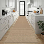 KOZYFLY Boho 3x12 Runners Rugs for Hallway, Long Washable Runner Rug, Woven Non - Image 2